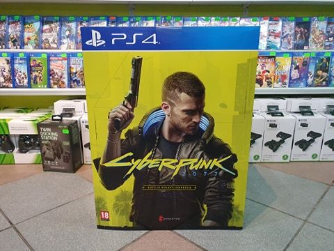 Cyberpunk 2077 PS4 Edycja Kolekcjonerska Figurka - cały komplet NOWA