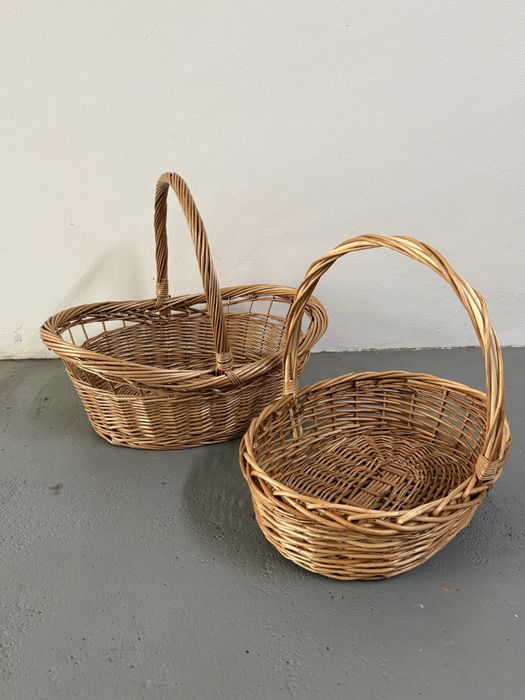 Cestas em vime artesanal
