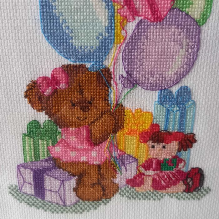 haft krzyżykowy obraz prezent roczek