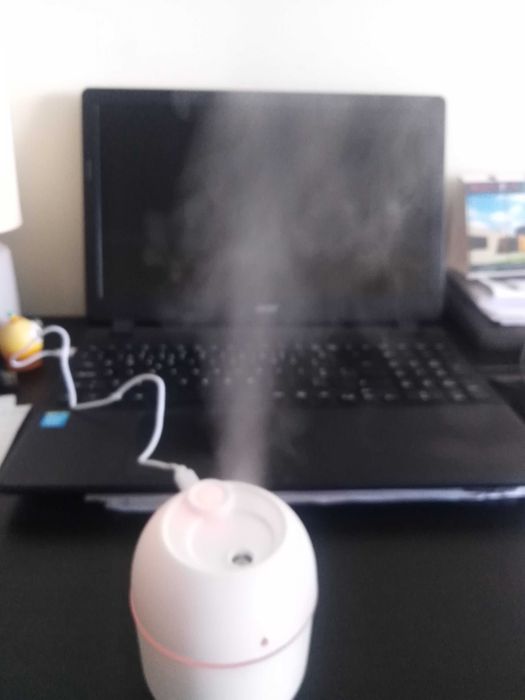 HUMIDIFICADOR com Luz LED para purificar o AR (NOVO) ligação USB
