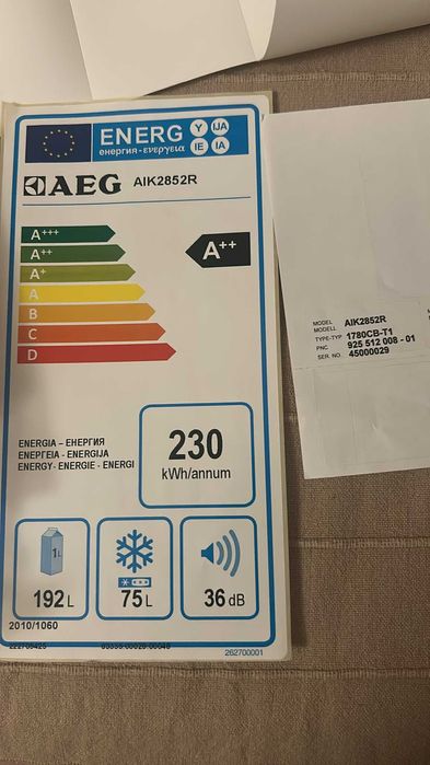 Frigorífico AEG / Electrolux gavetas