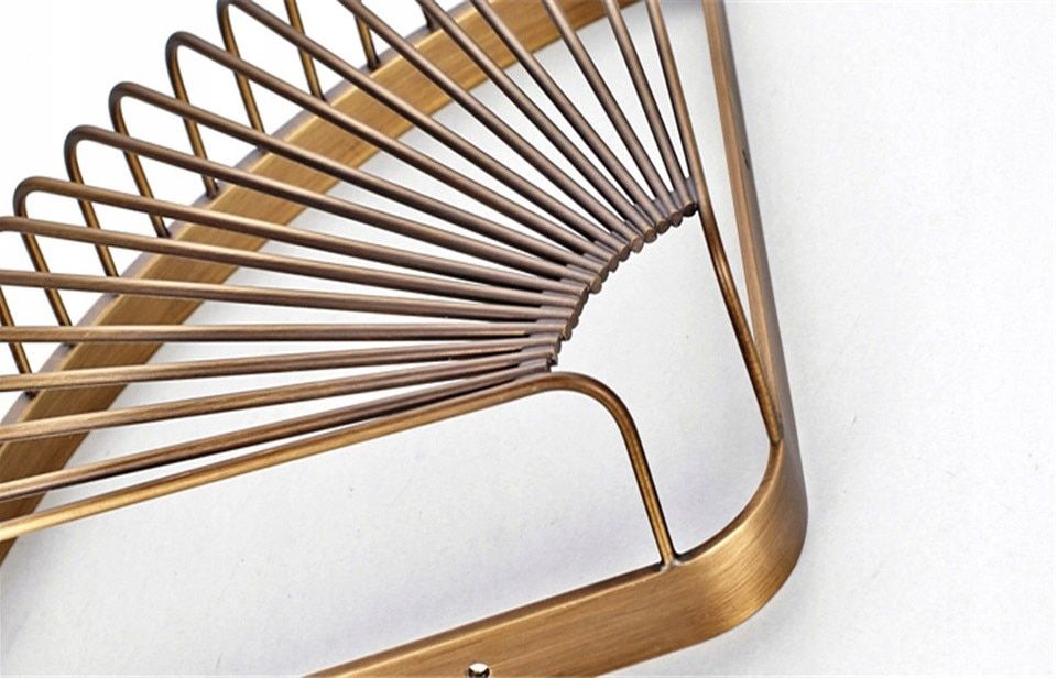 MSA28-710A Półka prysznicowa koszyk RETRO stare złoto