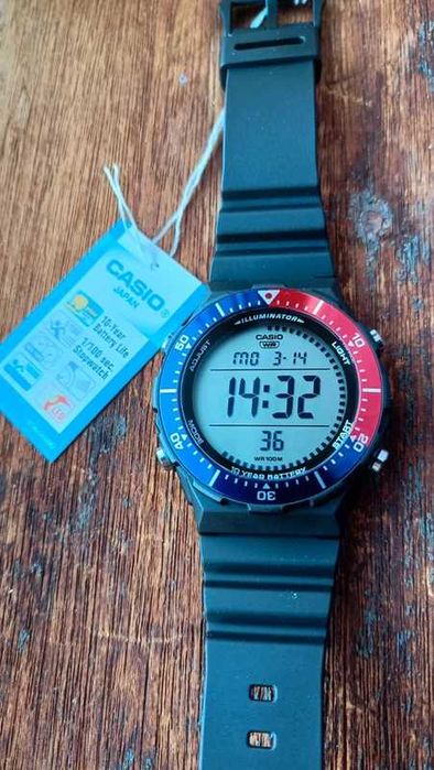 Casio AE-1700H “Pepsi” - 10 Anos de Pilha, Hora Mundial