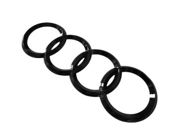 Emblemat Logo Znaczek Audi na tylną klapę Czarny Połysk różne rozmiary