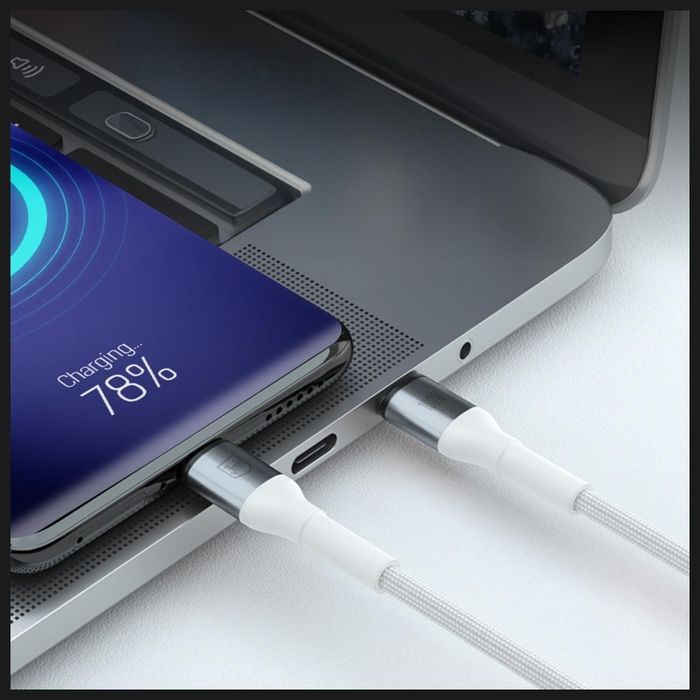 Kabel 3MK Hyper Cable N-series Usb-c do Usb-c 1m 20V/5A 100W biały
