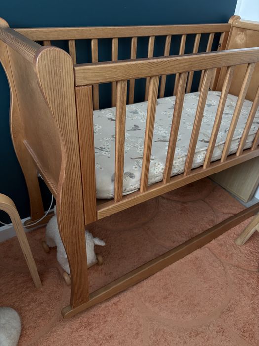Mini łóżeczko Woodies Noble Crib 90x40 – Vintage