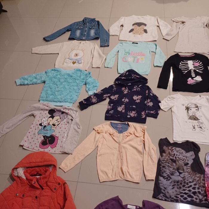 Paka ubranek 110-116 dziewczynka