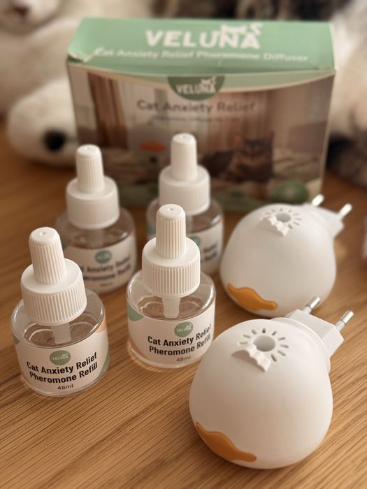 2 difusores + 4 recargas VELUNA para gatos