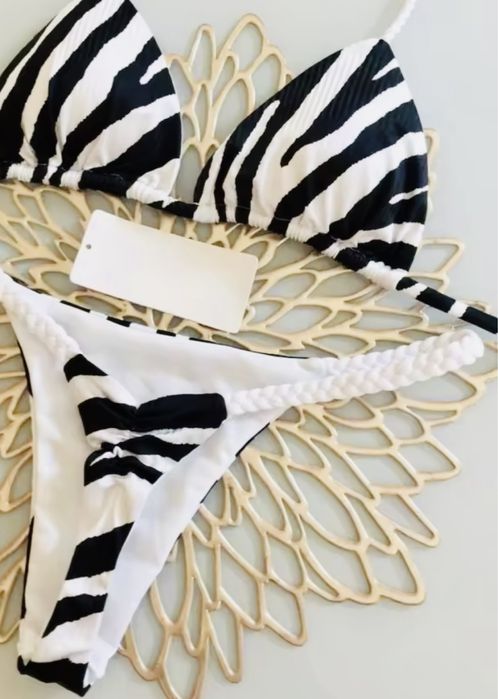 Гарний модний купальник міні бікіні розкрас зебри