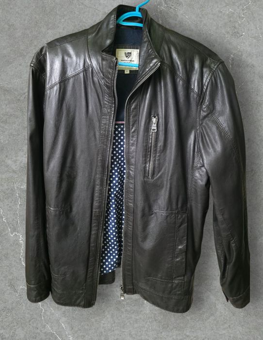 Куртка шкіряна Warren & Parker