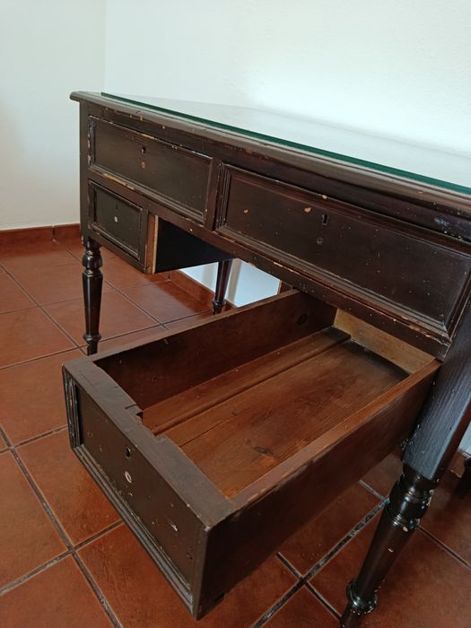 Secretária / Consola Antiga em Madeira
