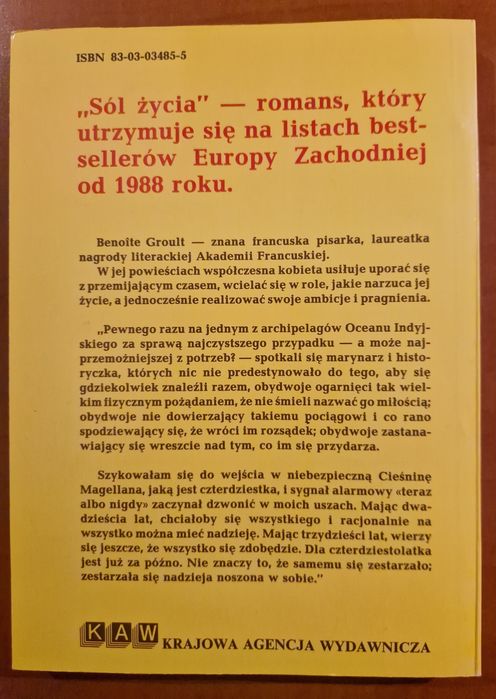 Sól życia. Benoite Groult.