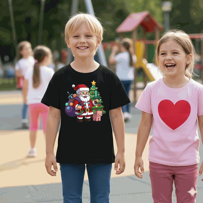 Koszulka dziecięca czarna creeper w minecraft prezent święta 104