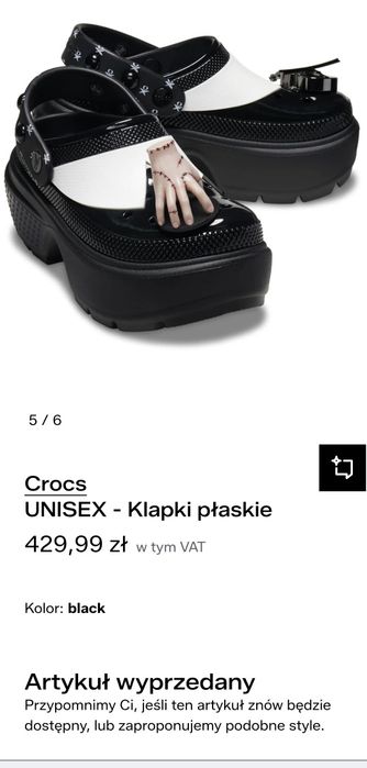 Crocs  Wednesday unisex klapki