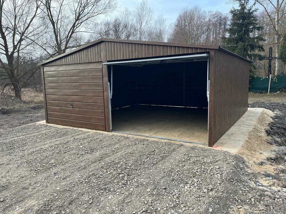 Garaż Blaszany Blaszak 6x5 Dach Dwuspadowy