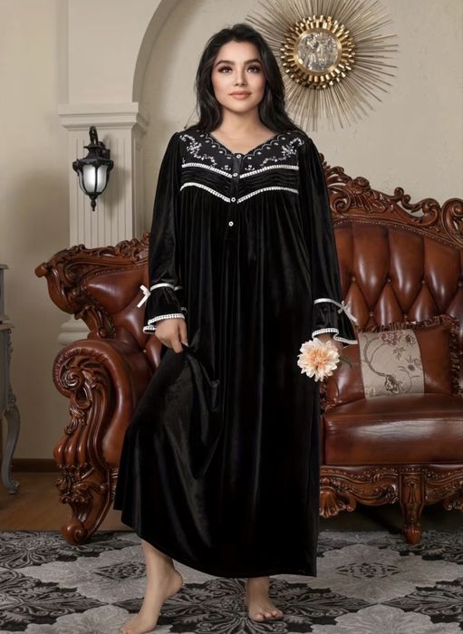 Розкішний домашній халат  нічна сорочка