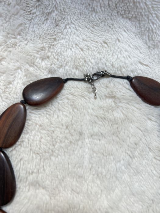 Naszyjnik Marks & Spencer drewno drewniany boho etno etniczny 25