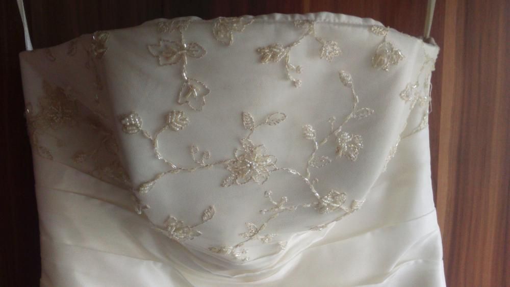 suknia wizytowa, ślubna, poślubna R.38