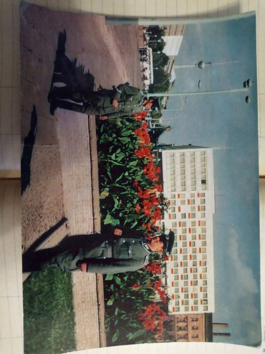 Oryginalna kolorowa fotografia NRD – Berlin, straż graniczna, lata 60.
