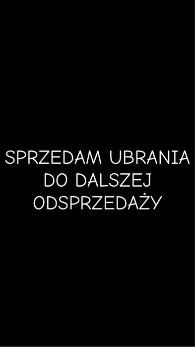 Sprzedam ubrania