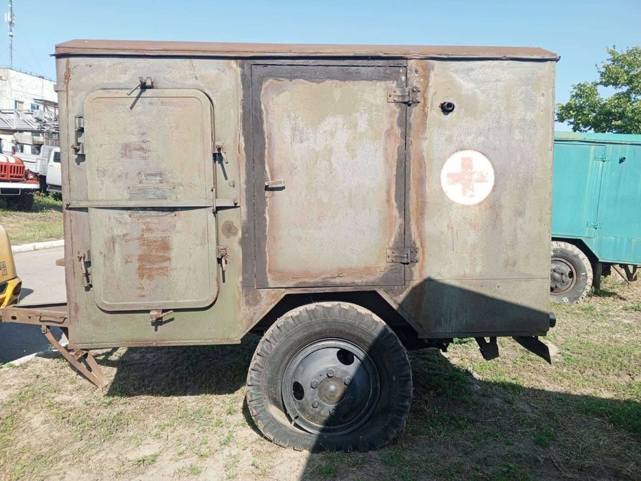 Дезінфекційно-душова установка на шасі одноосного авто трактор причепа