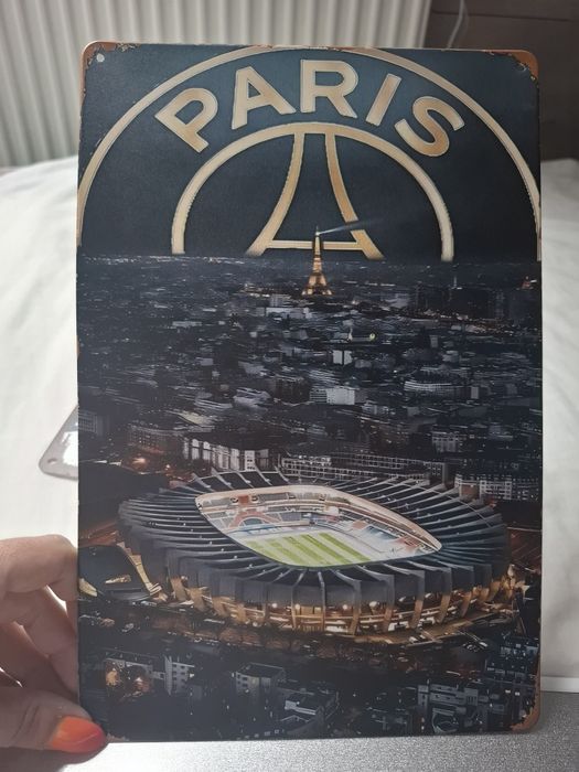 Plakat blacha Real Madryt  PSG Football