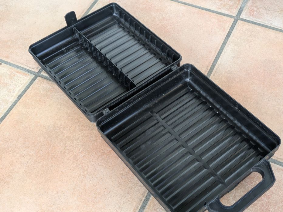 Caixa arrumação cassetes musica k7