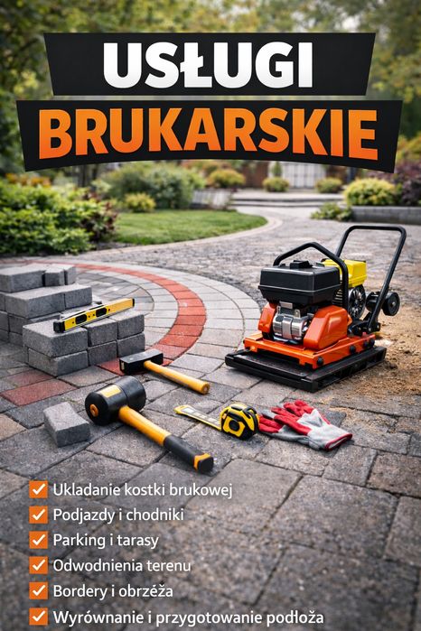 Usługi Brukarskie/układanie kostki brukowej/brukarz/kostka brukowa