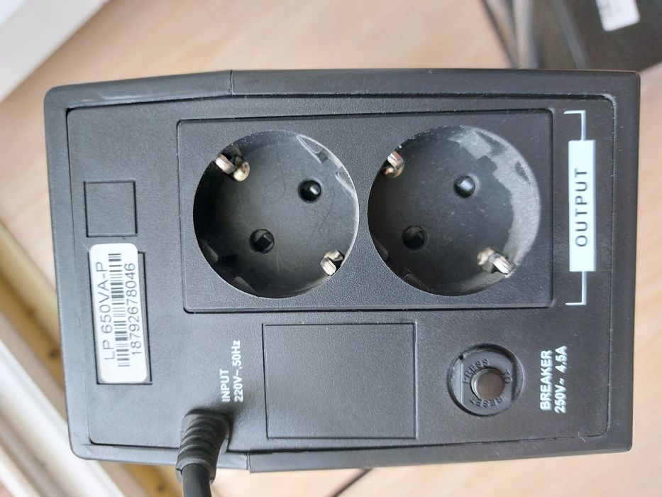 ПБЖ  LogicPower 650 va-p з новим акумулятором
Модель
650VA-P