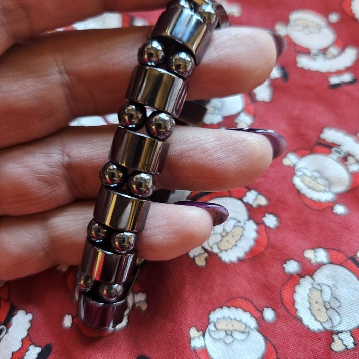 Branzoletka magnetyczna z hematytu dla zakochanych