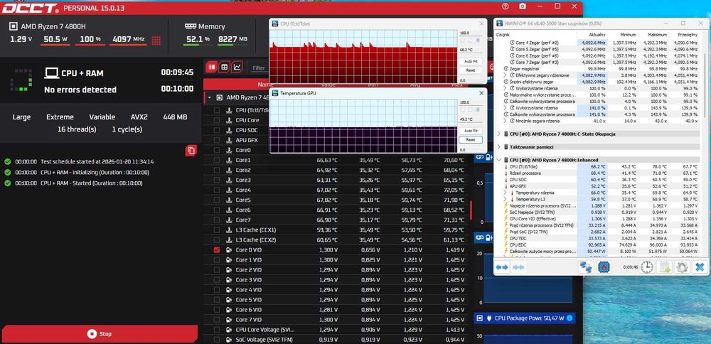 HYPERBOOK Pulsar Z17 ZEN 4800H RTX2060 16GB RAM 2x SSD 256GB 1TB MODY