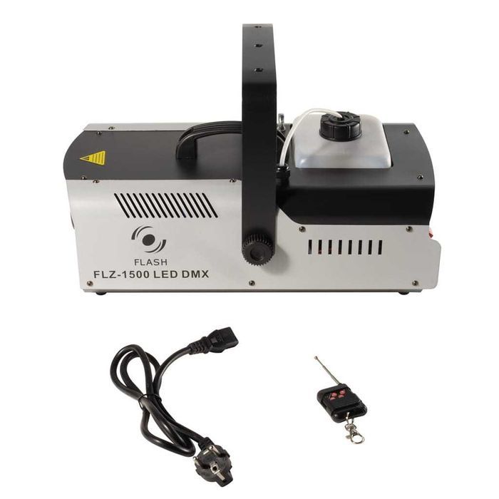 Maszyna do dymu Wytwornica FLZ-1500 DMX LED + Pilot DMX - Nowa, FV
