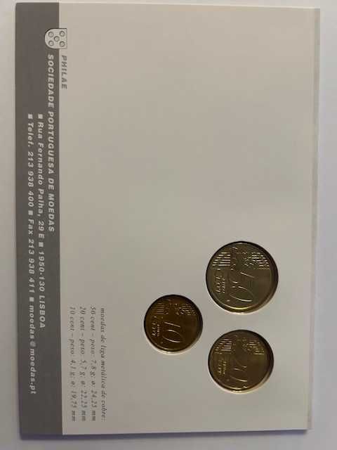 Conjunto 3 moedas Espanha 2010 — 400 anos de Cervantes
