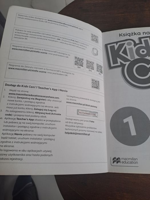 Kids Can 1 Zestaw -Książka nauczyciela,3 płyty CD, story cards,