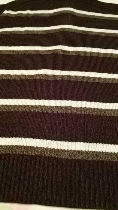 camisola T-TRAXX castanho e,beje e branco