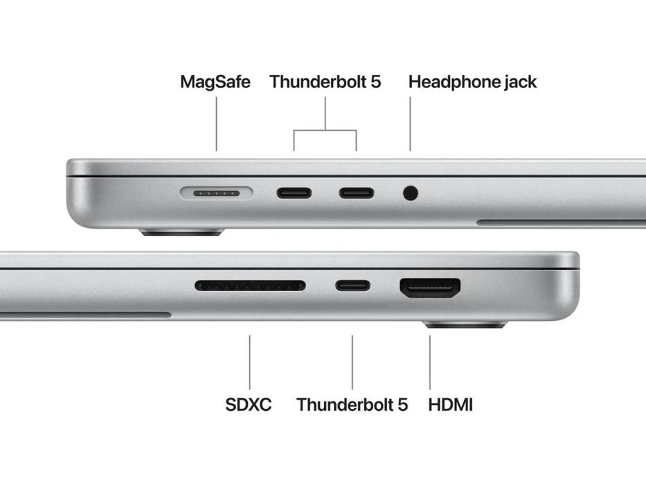 MacBook Pro APPLE Prateado (16" - Apple M5 Pro 18-Core - RAM: 48 GB - 1 TB SSD - GPU 20-Core)