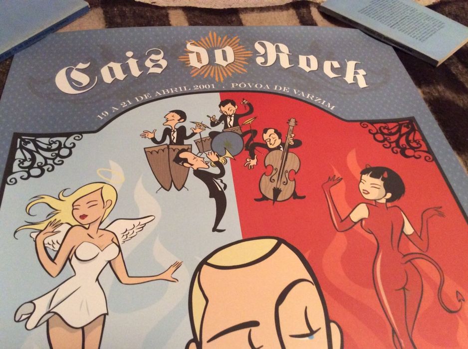 Poster Cais do Rock Edição Limitada Ilustração Rui Ricardo