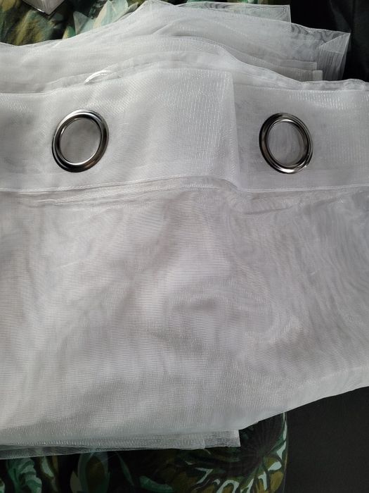 Firany 2szt eurofirany  350x150 połysk jak nowe