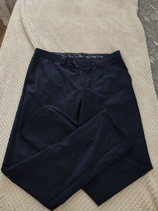 Garnitur męski grafitowy, granatowy r. L