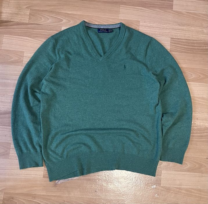 Свитер Polo Ralph Lauren з V вирізом oversize sweatshirt vintage fit