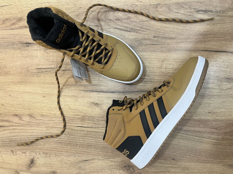 Мужские ботинки adidas hoops mid зима