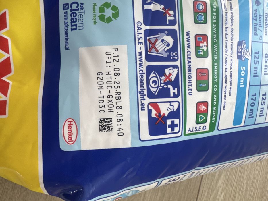 Proszek do prania E XXL. 2x3,3kg