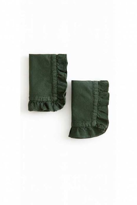 H&M Серветки текстильні 4 шт. - білі/квіти