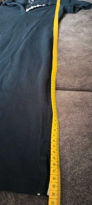 Granatowa sukienka shirtowa z kołnierzykiem w stylu Polo marki ESMARA