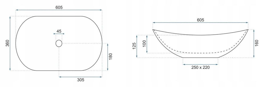 umywalka porcelanowa łazienkowa nablatowa marmurowa