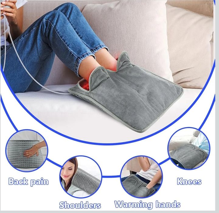 Nowy Elektryczny ogrzewacz stóp, przytulny, uniwersalny - pilot