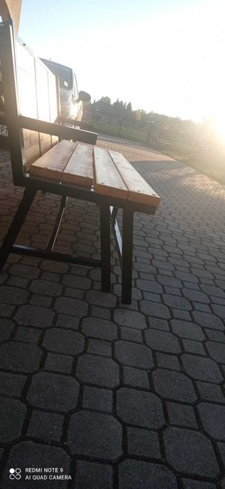 Ławka ze stolikiem 2w1