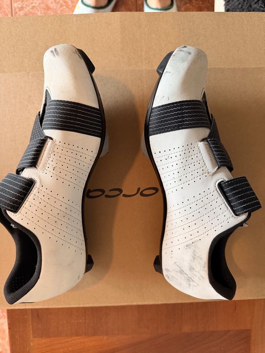 Sapatilhas Fizik Tempo R5 Powerstrap branco preto 43