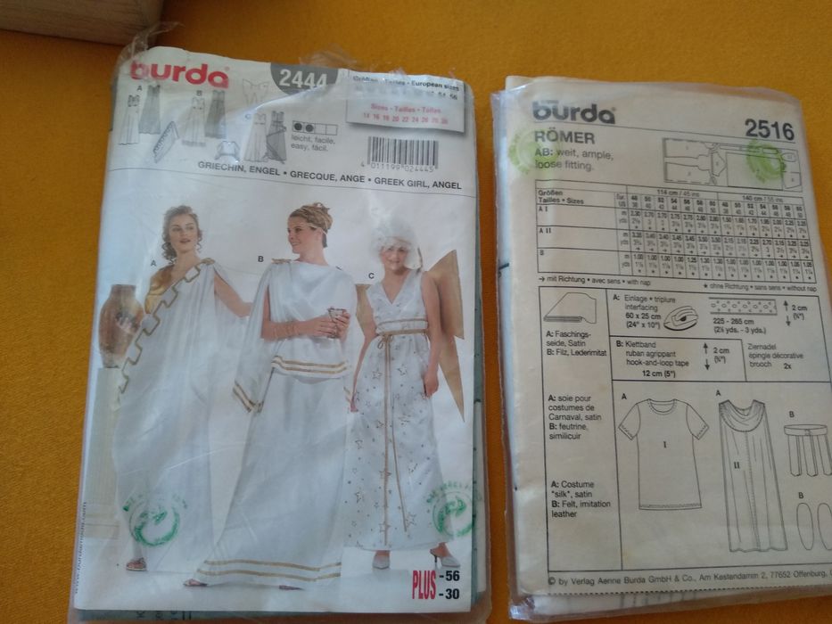 Molde de costura burda