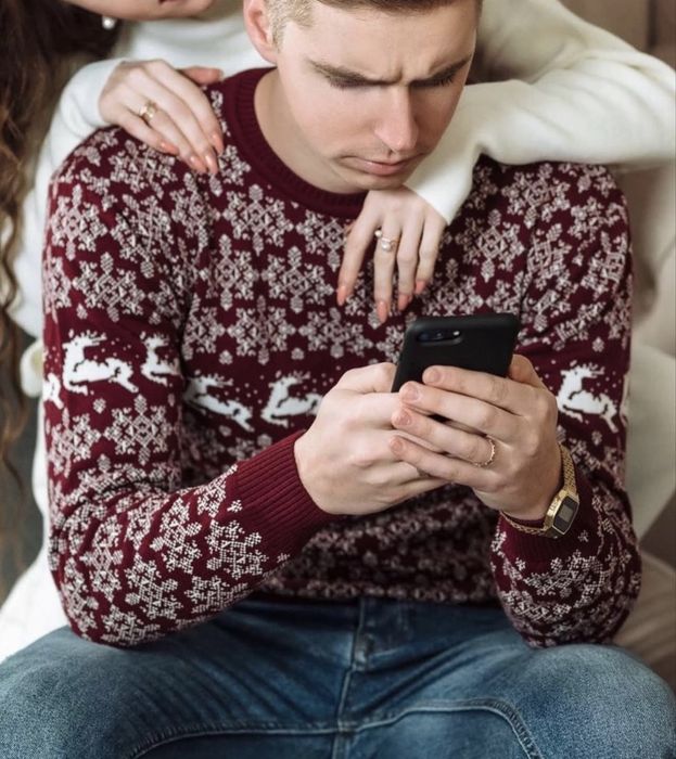 Светр новорічний теплий стильний кофта